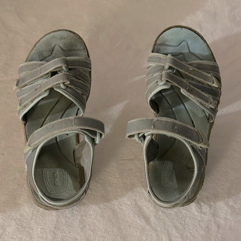 Teva Kids Blue Strap Open Toe Sandals, Size 12
